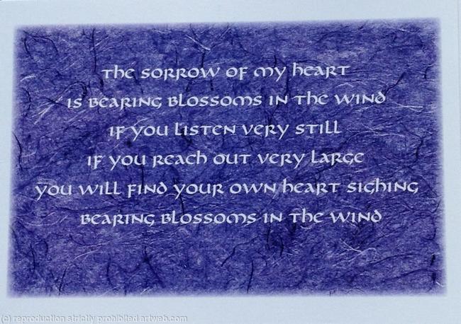 Sorrow of my heart