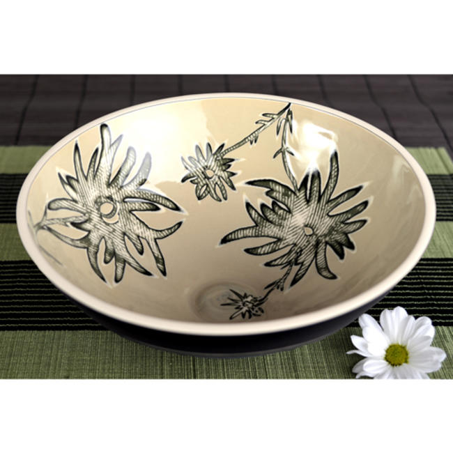 Rowena Gilbert : Medium Low Centre Bowl Flower Design