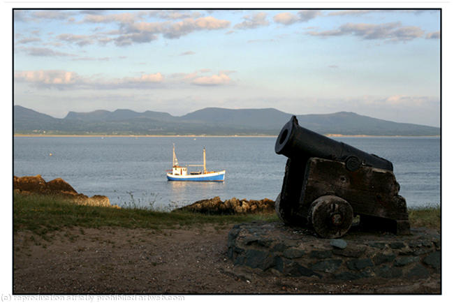 Canon and boat, Llanddwyn Island