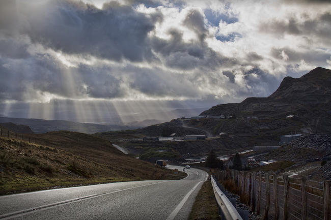 Looking back to Blaenau Ffestiniog