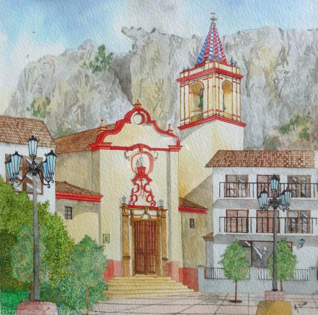 Square in Zahara de la Sierra