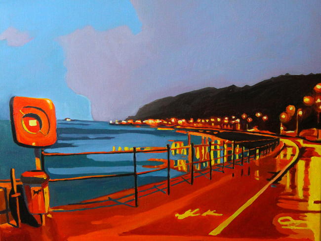 Mumbles Promenade in The Blue Hour