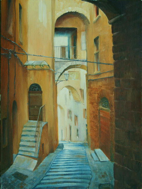 An alley in Montepulciano