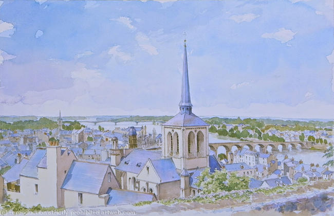 Saumur from the Chateau