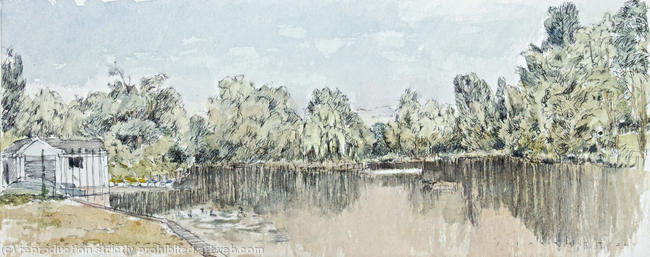 Stanborough Lakes towards evening