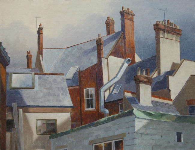 Sunlit chimneys