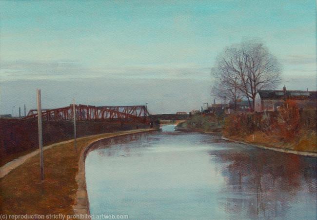Quiet canal evening