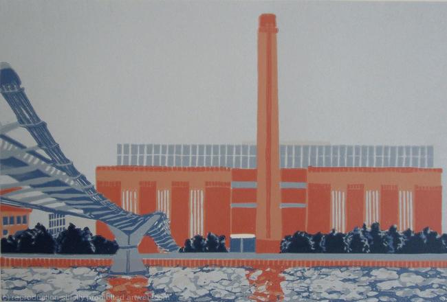 Tate Modern with Millennium Bridge