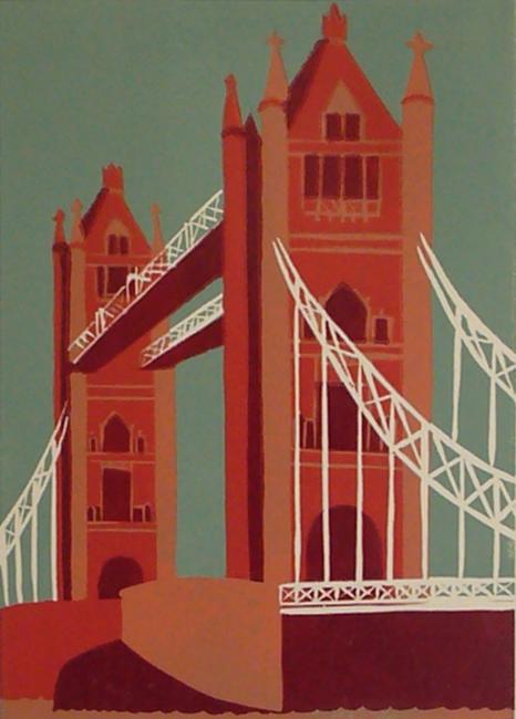 Tower Bridge (burgundy)