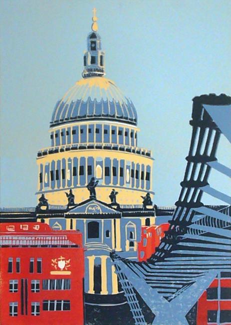 St Paul's with Millennium Bridge (II)