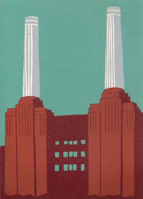 Battersea Power Station (burgundy II)