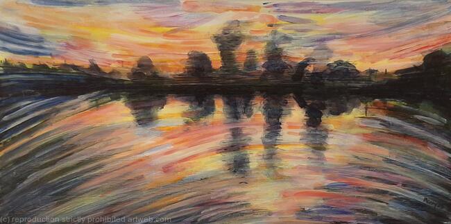 Dusk, River Thames at Bisham 2025