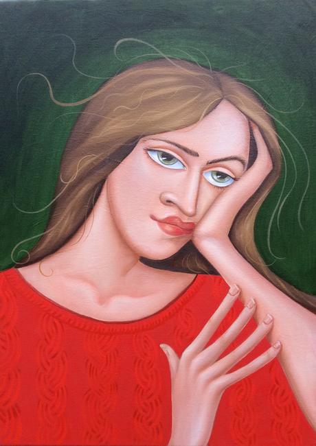 Girl in a Red Jumper