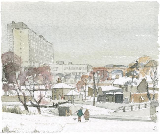 1970;s Hanwell Beyond the Canal -New Hospital