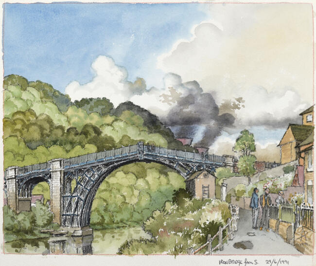 244 Ironbridge from S. -29.6.91