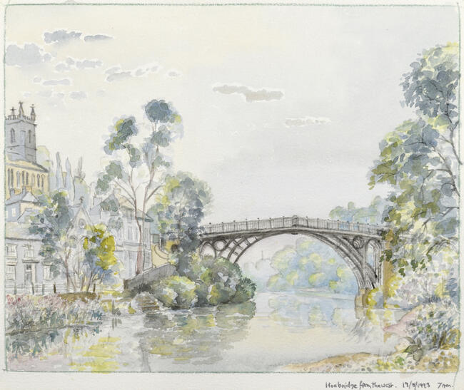 246 Ironbridge from the West 7am -19.8.1993