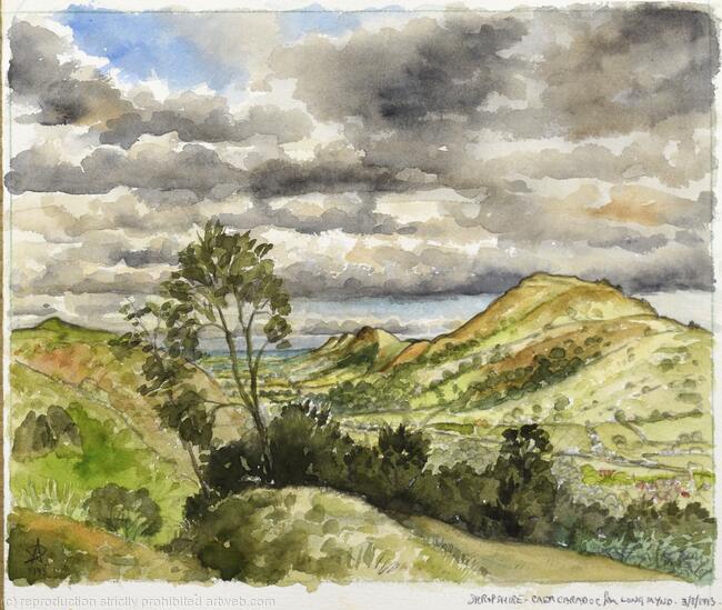 263. Shropshire. Caer Caradock from Long Mynd -3.1.1993