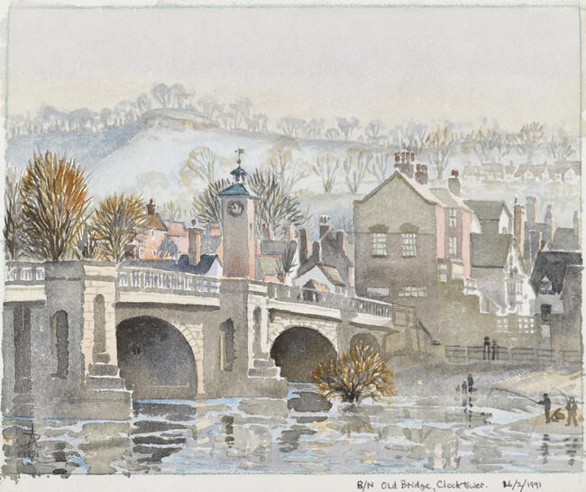 123. BN Old Bridge, Clocktower -26.2.1991