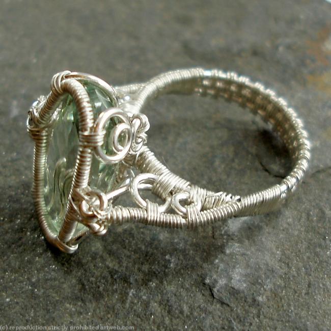 Spiral Bezel ring