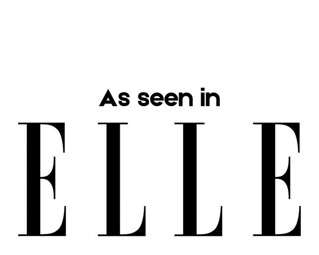 As seen in Elle Magazine