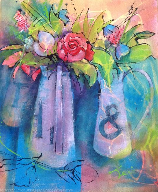 Jugs of Flowers
