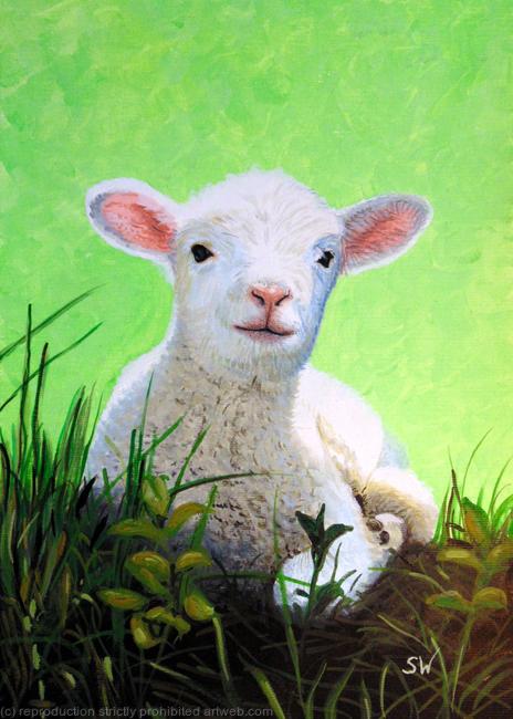 Lamb, Painting