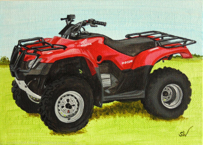 Honda Quad Bike Mini Painting