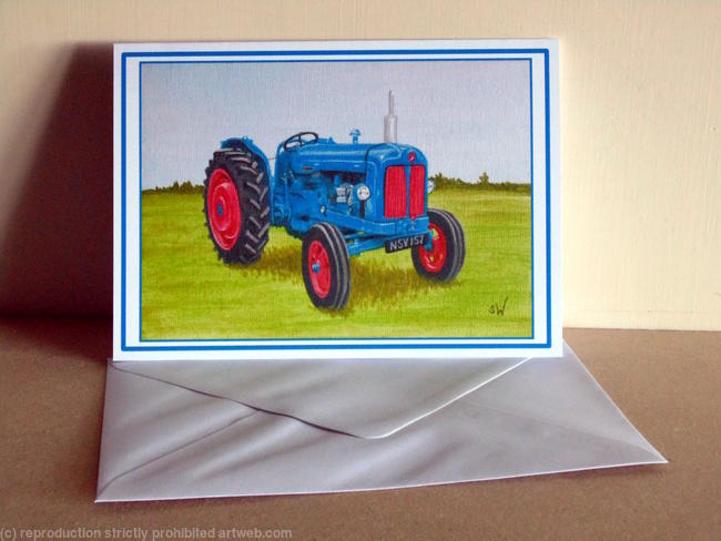 Fordson Major Tractor Card