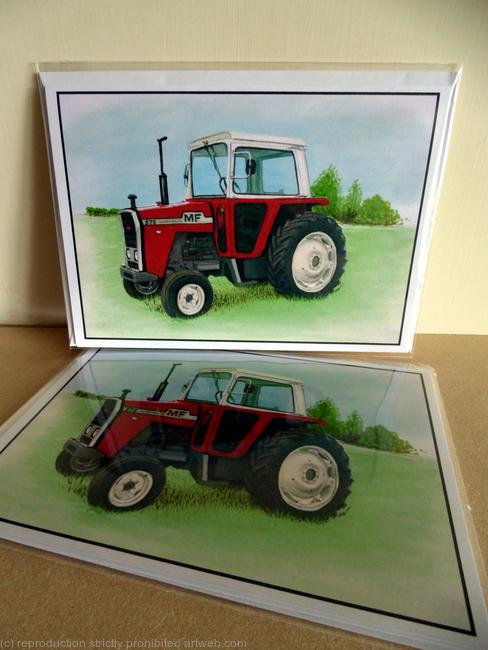 Vintage Massey Ferguson 575 Tractor Card