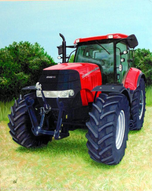 Case Puma Tractor Style Painting