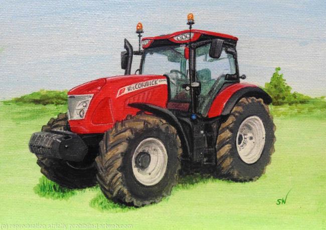 McCormick Tractor Style Mini Painting