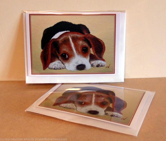 Beagle Puppy Greeting Card