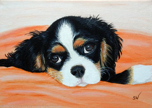King Spaniel, Mini Painting