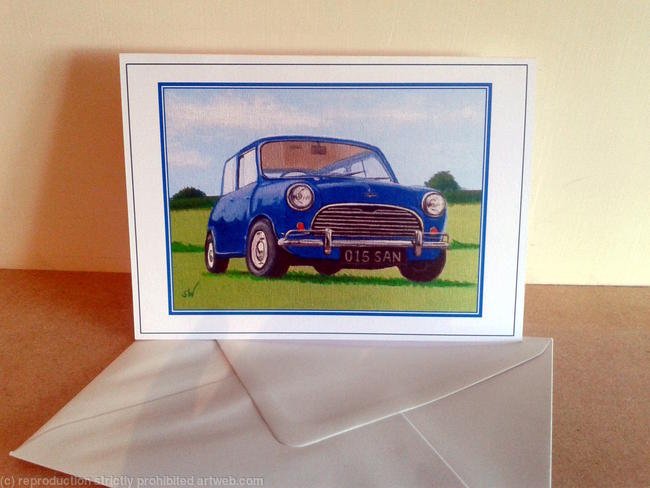 Greeting Card, Mini Cooper