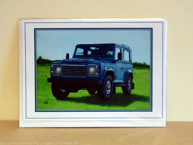 Greeting Card, Land Rover Defender