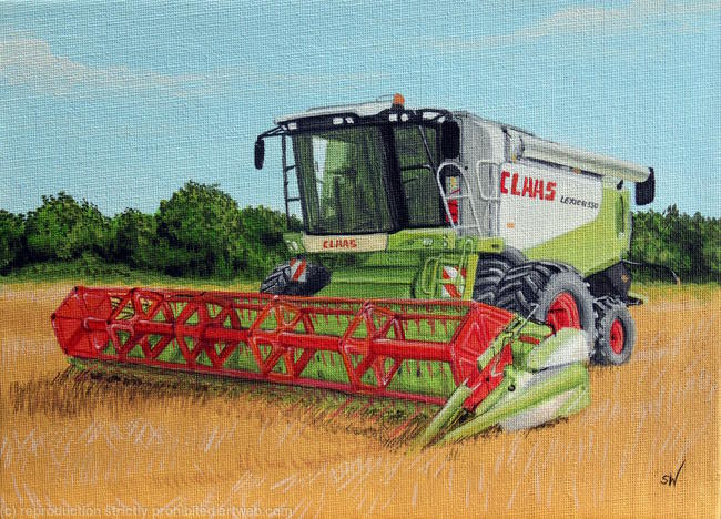 Combine Harvester (Claas) Painting