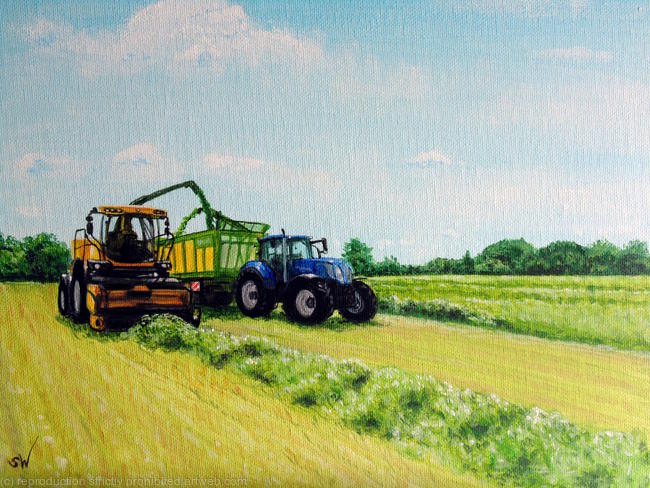 New Holland Silaging Painting