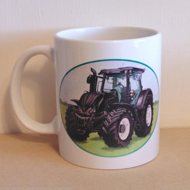 Tractor Mug, Valtra Black