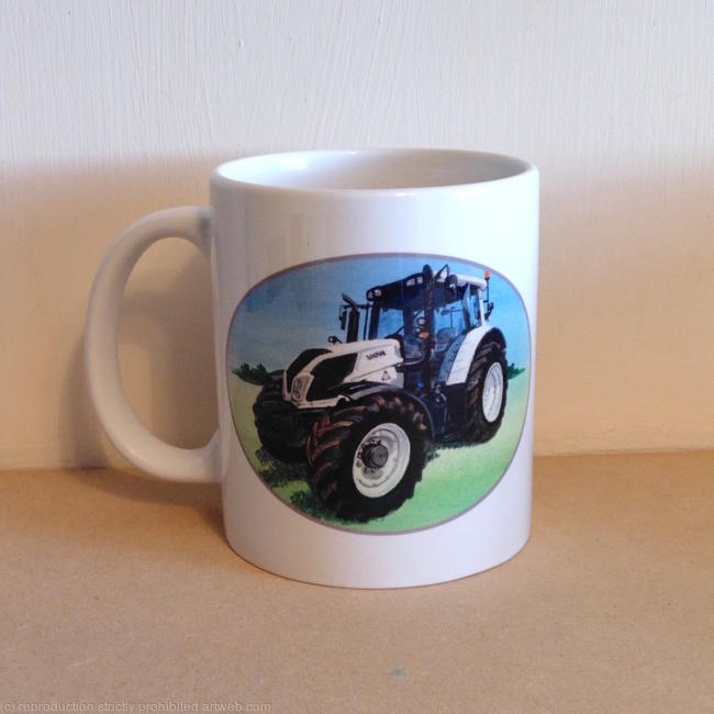 Tractor Mug, Valtra White