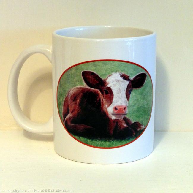 Hereford Calf Mug