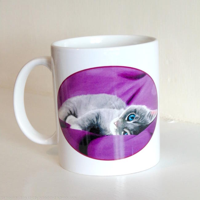 Kitten Purple Mug