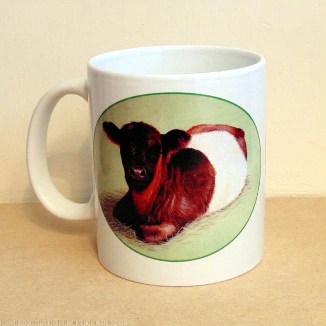 Belted Galloway Calf Mug