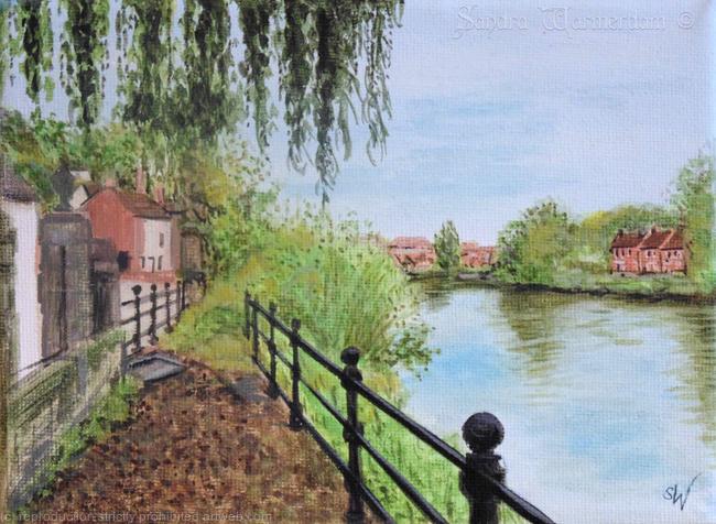 Bridgnorth, River Severn, Mini Painting