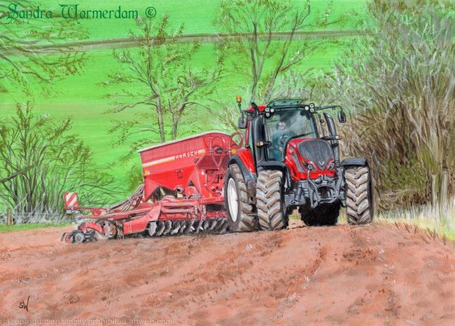 Valtra with Horsch Drill Painting