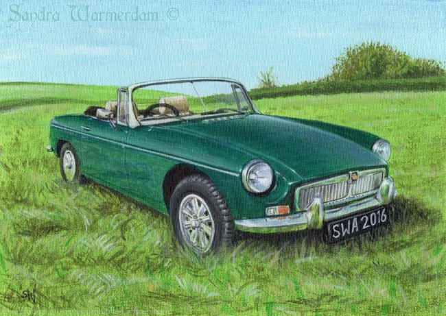 MG B Roadster Painting