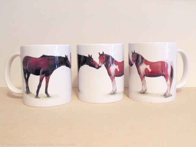 Two Horses Mug
