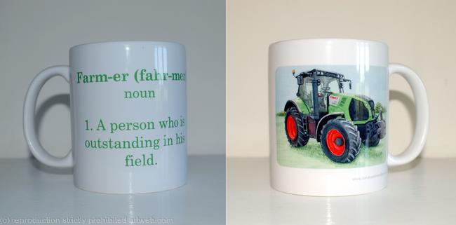 Mug with Farmers Saying, Claas