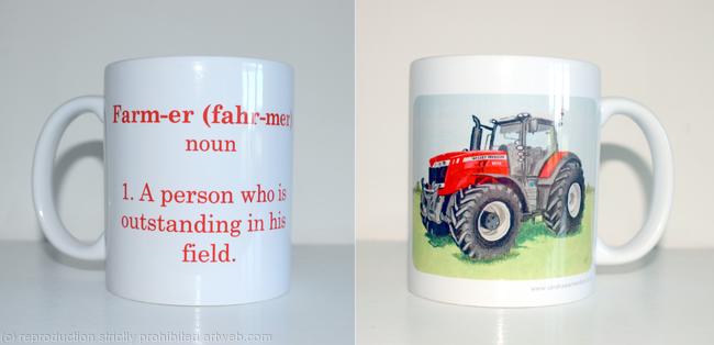 Mug with Farmers Saying, Massey Ferguson
