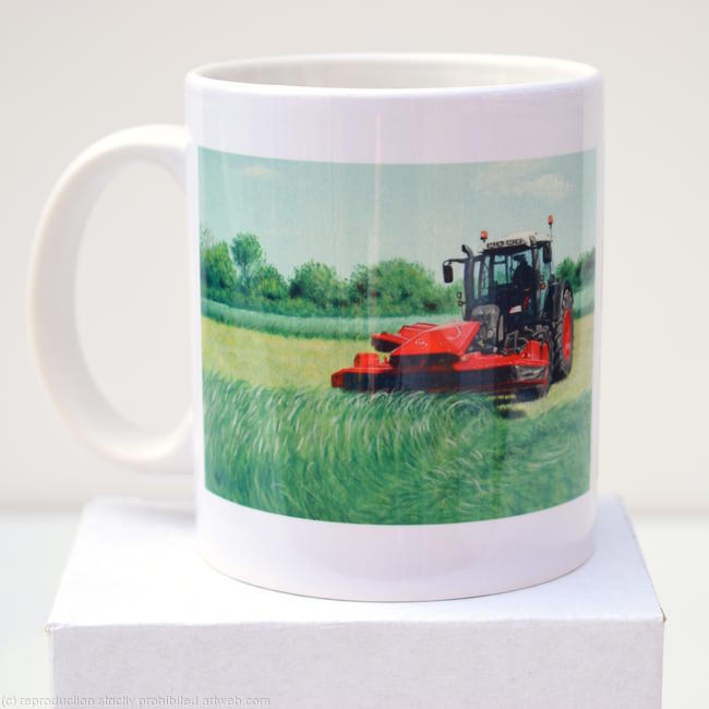 Tractor Mowing, Fendt, Stoll Mug
