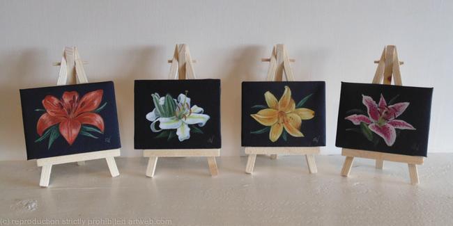 Lilies, Set of 4